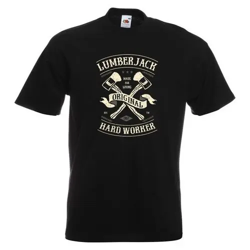 Cheap Crew Neck Men'S Top Tee Lumberjack Worker Mens PRINTED T-SHIRT Lumber Jack Axe Axes Text Tops Tshirt Homme