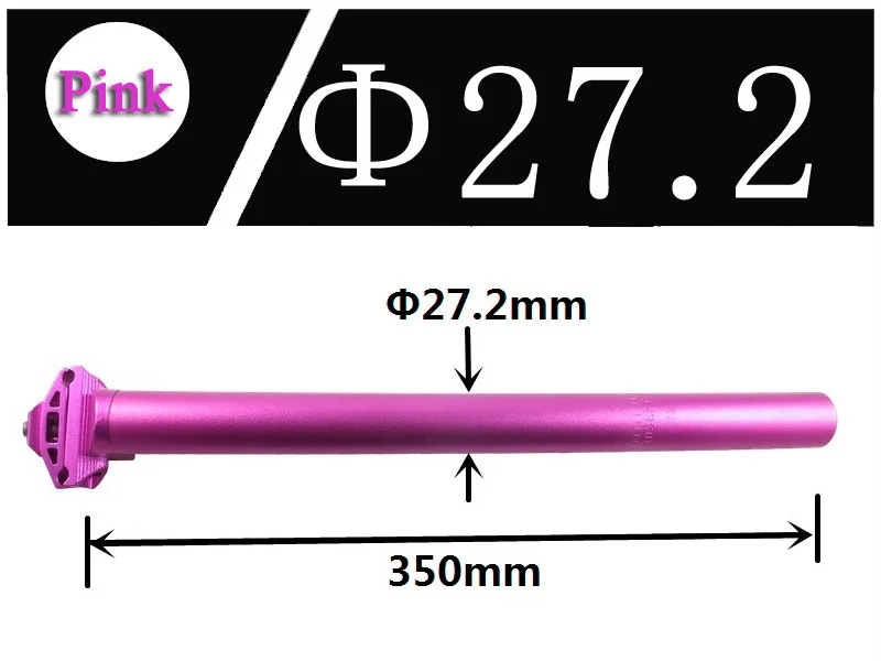 DELT دراجة خارجية Seatpost سبائك الألومنيوم 25.4/27.2*350 مللي متر الجبلية الطريق دراجة هوائية جبلية مقعد أنبوب أجزاء