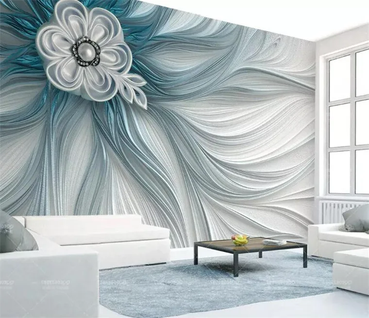 

Wallpaper photo mural roll wallpaper home decor paper 3d wallpaper living room wall abstract floral lines background