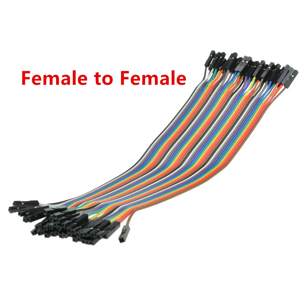 40 Pin Header 2.54mm Connector Dupont Cable Male to Male / Male to Female / Female to Female 40pin Dupont Line 10CM 20CM 40CM