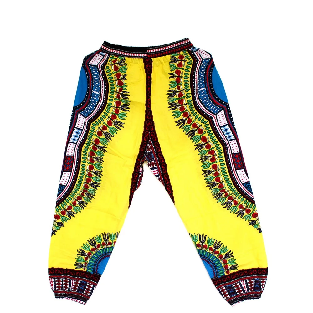 African Dashiki Print Trouser Design women Pants Traditional African Clothing Print Dashiki Fabirc Pants For Women And Men