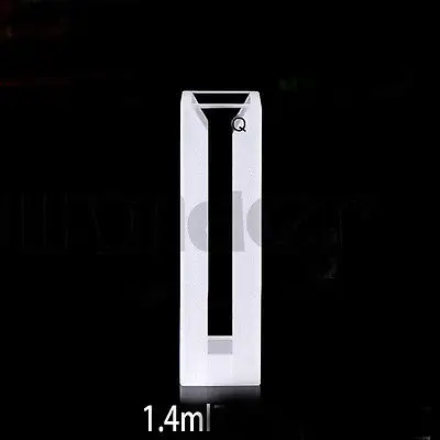 1400ul 4mm Inside Width Micro Quartz Cuvette Cell With Frosted Walls And Lid