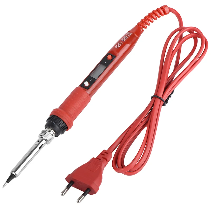 JCD 220V 80W LCD Electric Soldering iron Adjustable Temperature Solder Welding rework tool soldering pump irons kit tips cleaner