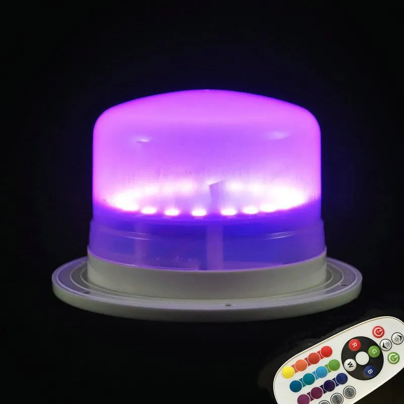 

Remote controlled Rechargeable RGBW Waterproof LED Module Furniture Mood Base Light Ambient Under table Decorative-Multicolor