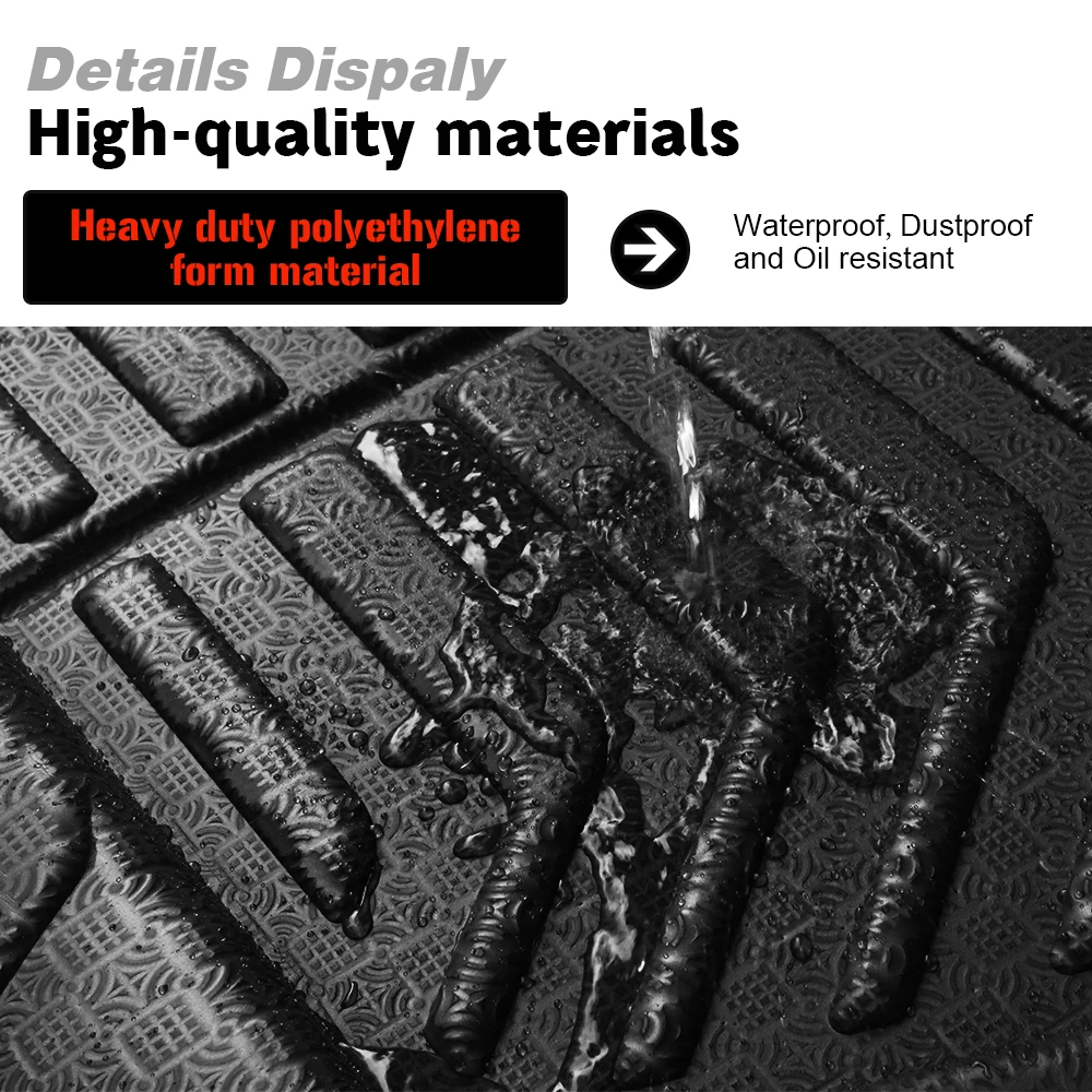 Buildreamen2 For Toyota Yaris Vios Belta Limo Sedan XP90 Car Trunk Mat Floor Cargo Tray Boot Liner Carpet Mud Pad 2007-2013