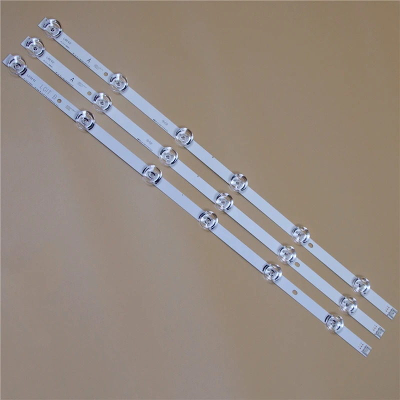 TV LED Bars For LG 32LF630V 32LF6310 32LF620B 32LF620V 32LF6300 32LF6319 32LF650V LED Backlight Strip Kit 6LED Lamp Lens 3 Bands