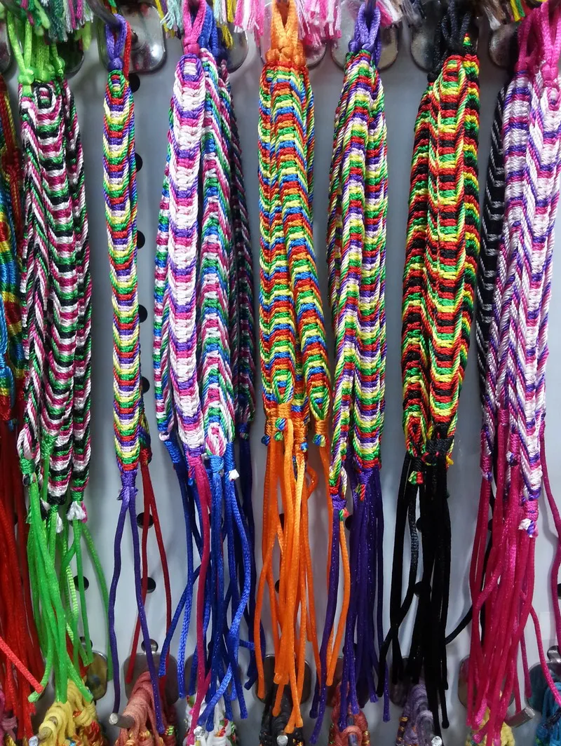 Wholesale 120p Colorful Woven Braided Friendship Bracelet Wide Retro Handmade Nepal Geneva Brazilian Multicolor String Cord