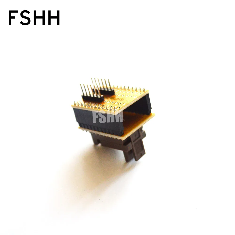 FSHH QFN12 to DIP12 Programmer adapter WSON12 DFN12 MLF12 socket Pitch=1.27mm  Size=5x5mm