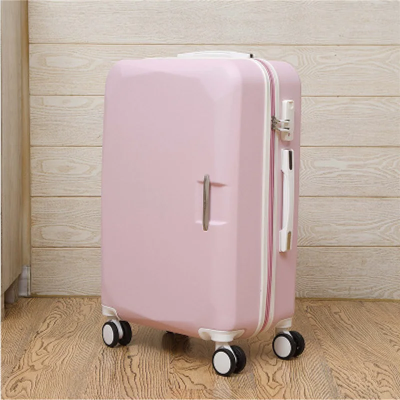 Valise à roulettes pour filles et enfants, joli sac à bagages rose violet, sacs de voyage à roulettes, valises pour enfants, 20 po, 22 po, 24 po, 26 po