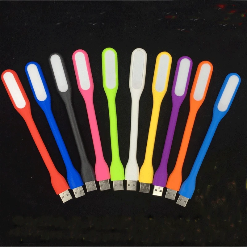 

10pcs/ pack mix color Energy saving eye sticks usb millet light notebook USB portable bank power supply led night light torch