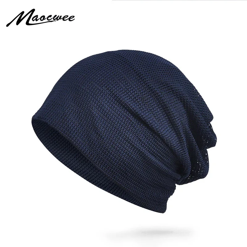 MAOCWEE Stylish breathable thin sun hat Man woman\'s hats Beanies Spring and summer outdoor sunscreen hats Solid color mesh cap