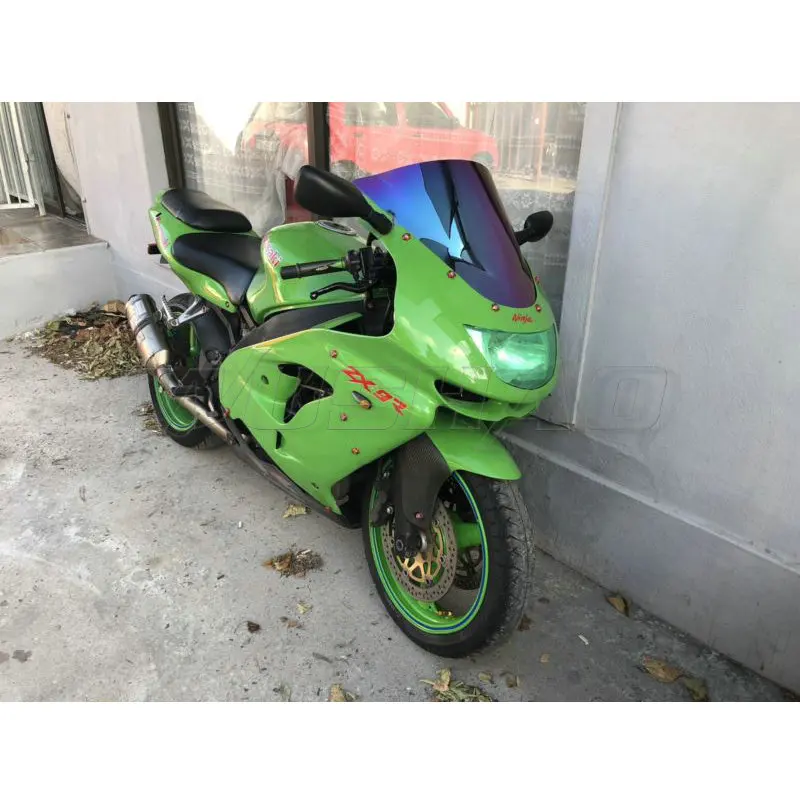 Motorcycle Double Bubble Windshield WindScreen Screen For 1998 1999 Kawasaki Ninja ZX-9R ZX9R ZX 9R ZX900C 900 C Black Iridium