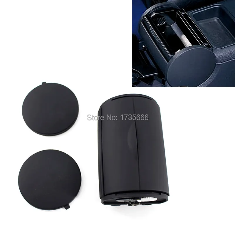 NEW Black Rear Ashtray Bin Side Cap 1J0857962H Set For VW Jetta Bora Golf4 MK4  1J0 857 335A / 1J0857335A