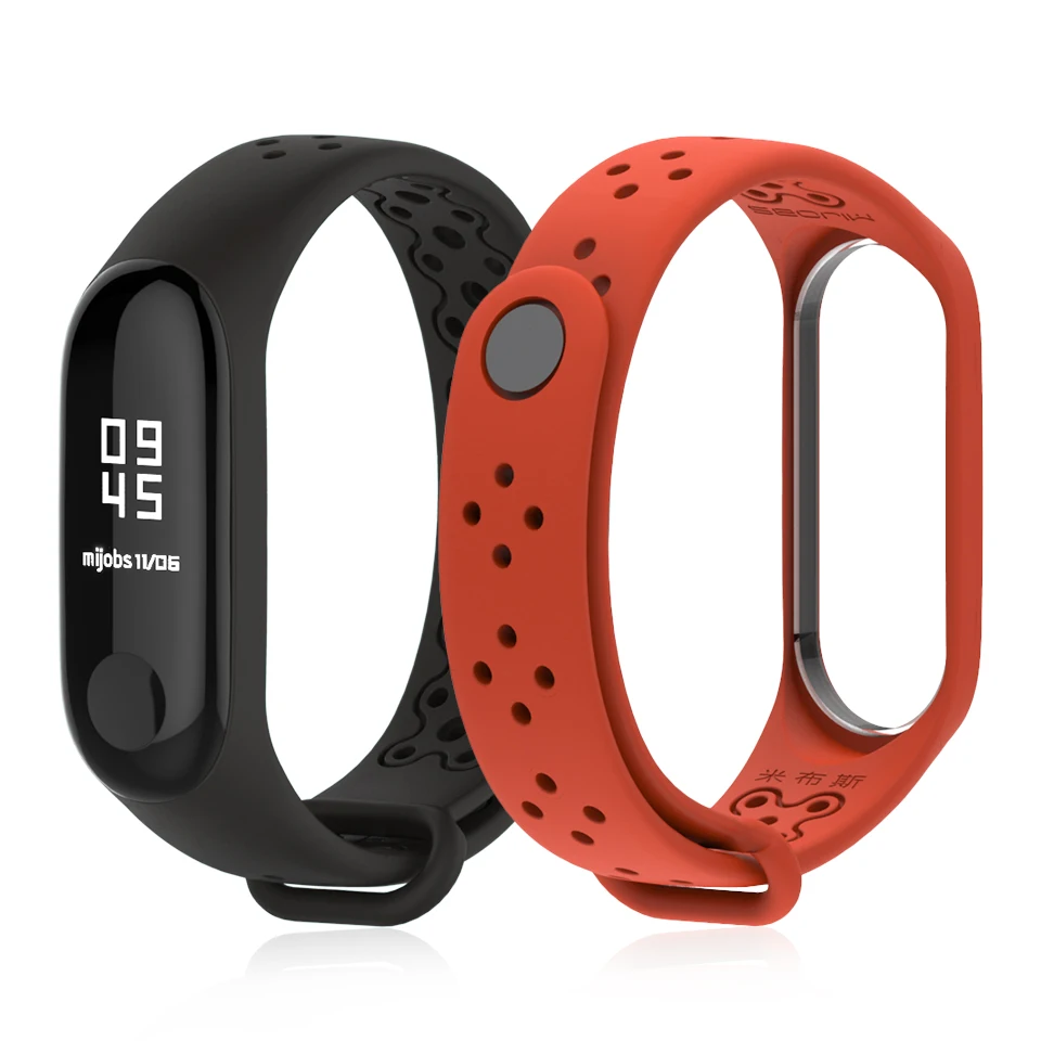 Mi jobs Sport mi Band 3 Handgelenk Gurt für Xiao mi mi Band 3 Silikon Armband Smart Armband Uhr mi band 3 Zubehör Band3 Strap