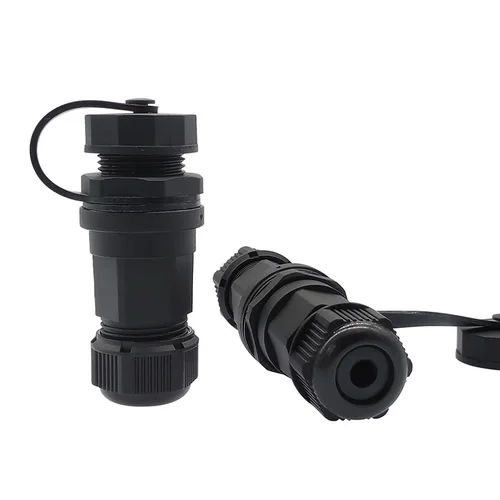 Conector impermeable RJ45 CAT5 CAT6 enchufe montaje en panel M21 conector industrial IP67