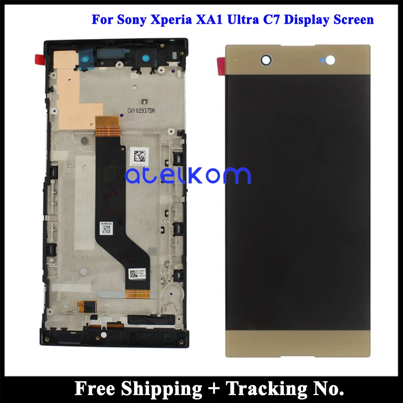 100% tested Grade AAA For Sony Xperia XA1 Ultra C7 LCD Display For Sony Xperia C7 XA1 Ultra Screen Touch Digitizer Assembly