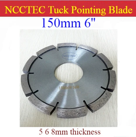 

6'' Diamond Tuck point blade B6TP / 150mm concrete wall tuck pointing GROOVING tools / 5 6 8 10mm thick segment