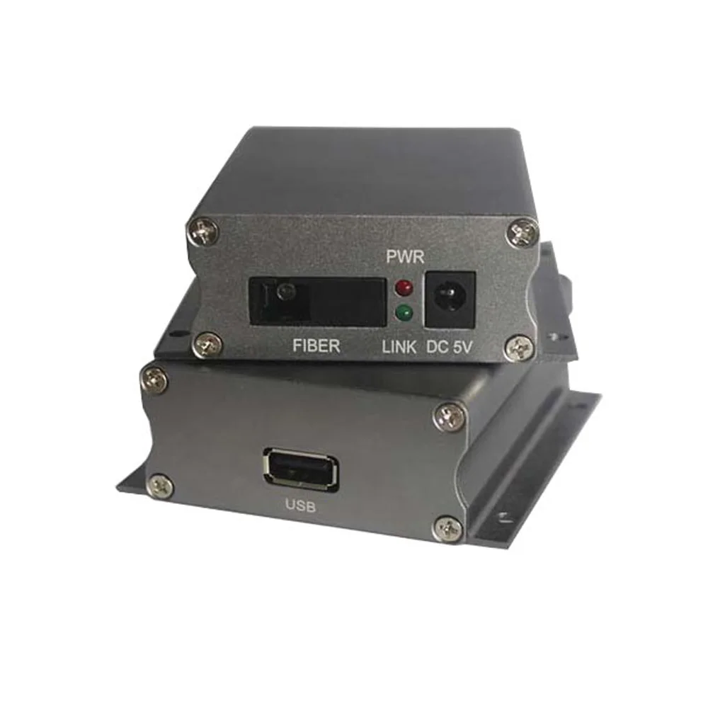 USB Extenders USB data over Fiber optic Media Converters 500meters -KVM control for industry cameras printer scanner