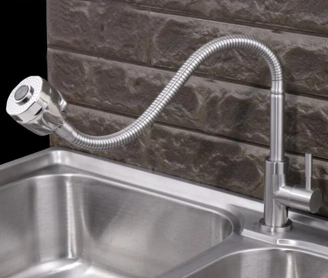 deck mounted cold water kitchen faucet fold expansion kitchen sink tap.two function shower Washing machine taps 32