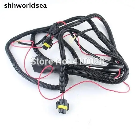 

shhworldsea 1set 5set H11 Relay Wire Harness Wiring Adapter Extension Cable Xenon For HID Conversion Kit Fog Lights LED DRL