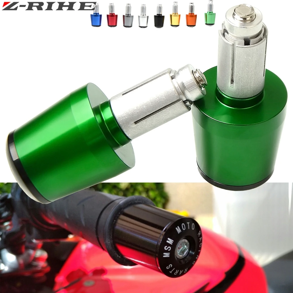 For kawasaki Ninja 600 ZX-6R Ninja 636 1000 ZX-10R 1000 ZX-11R Handlebar Gear Balanced Plug Slider Handle Bar End Grips Cap