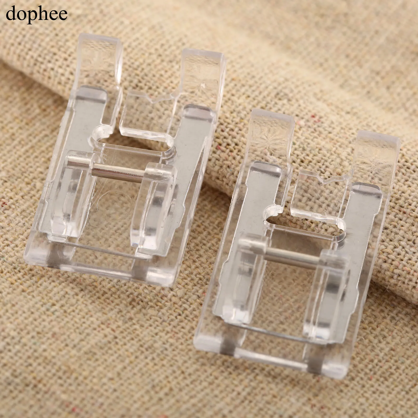 dophee Domestic sewing Satin Stitch Foot presser foot For Brother For Singer Janome Sewing Machines Snap-on Sewing Presser Foot
