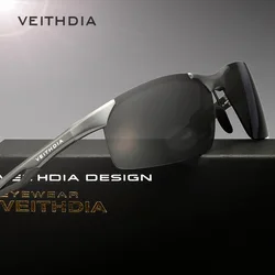 VEITHDIA Aluminum Magnesium Classic Brand Men's Sunglasses Polarized UV400 Sun Glasses Outdoor Eyewear Accessories For Male 6591