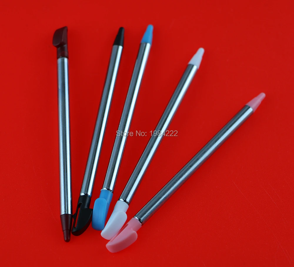 OCGAME Mais Novo Universal de Metal Retrátil Stylus Pen Touch Screen Para 3DS Para 3 3DSXL/LL 5 pçs/lote