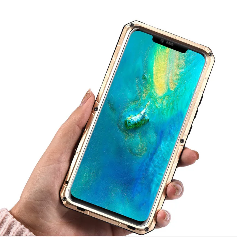 IMATCH Original For Huawei Mate 10 20X 20 Pro Phone Case Hard Aluminum Metal Protector Full Cover Heavy Duty Shockproof