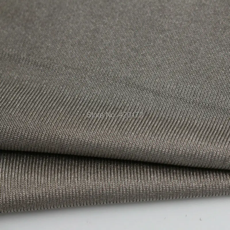 Factory Wholesale 100% SILVERFIBER Fabric Knitted Fabrics, EMI EMF RFID Shielding Material