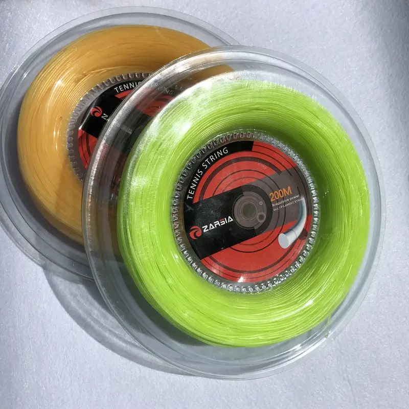 1 Roll ZARSIA Nylon Tennis racket Strings tennis string Elastic tennis racket strings 1.35mm 200M Neon Color