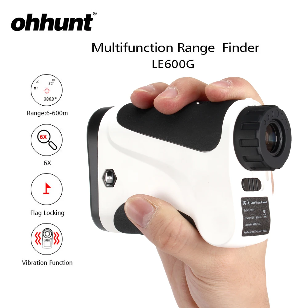 

ohhunt 6X 600M Laser Rangefinders Multifunction Hunting Monocular Rangefinder LRF Hunt Range Finder Distance Meter Echo Sounder