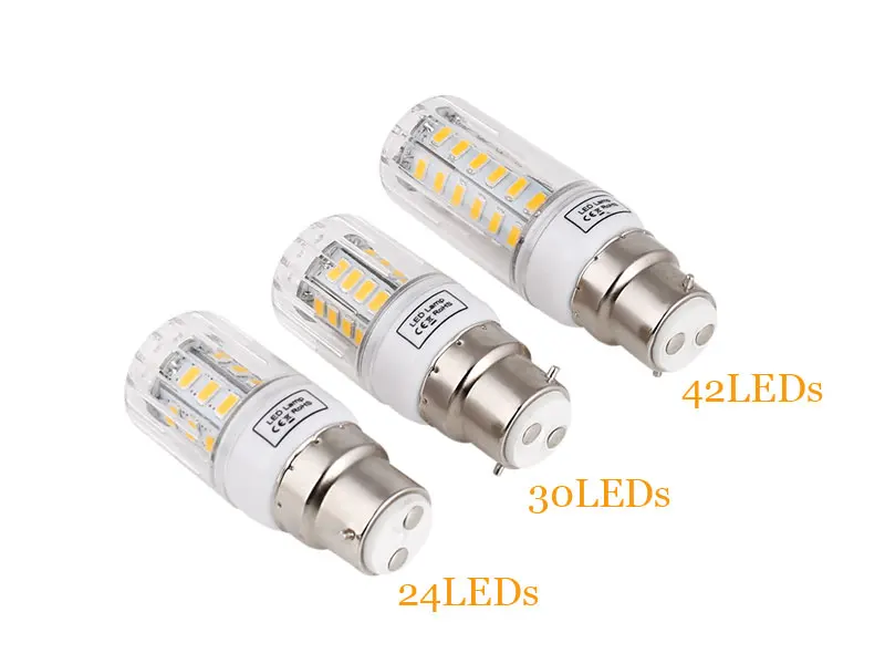 B22 Bayonet LED Corn Lights SMD 5730 Energy Saving Bulbs 7W 12W 15W 20W 25W Leds Lamp Bombillas Light Lampada Ampoule Lighting