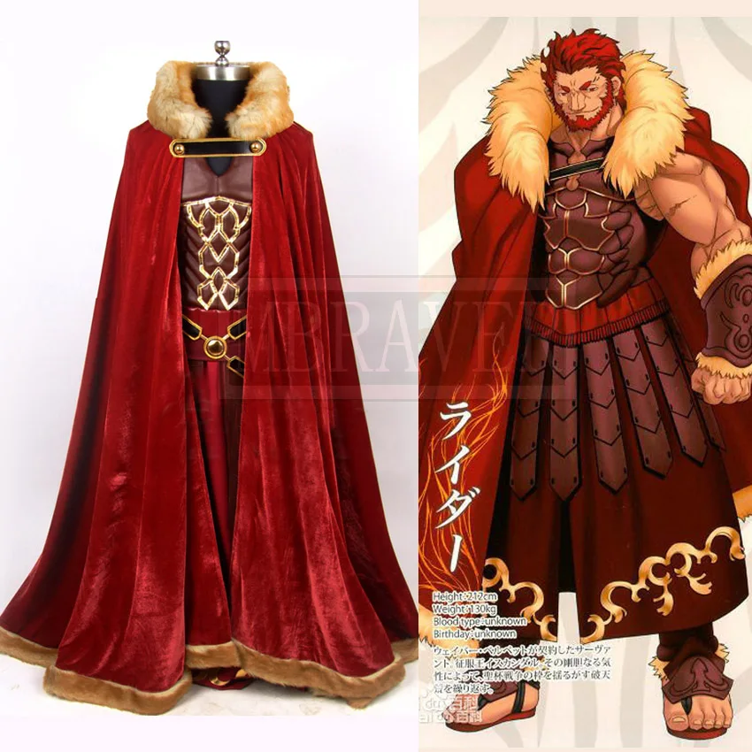 

Fate/Grand Order Fate Zero Servant Rider Iskandar Uniform Full set Hallowee Cosplay Costumes