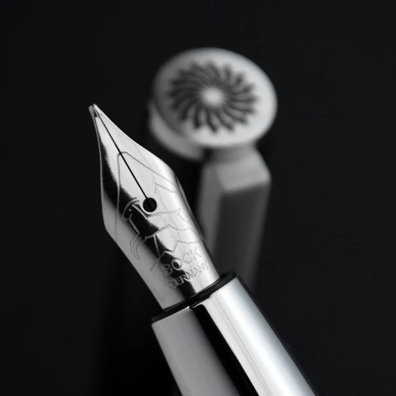 Wancher Hohe qualität Brunnen stift Voll metall Medium Nib – Detail 8