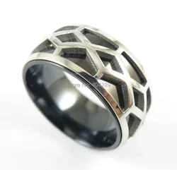 UNIQUE Mesh Stainless Steel Ring for Men and Women SIZE 6-12