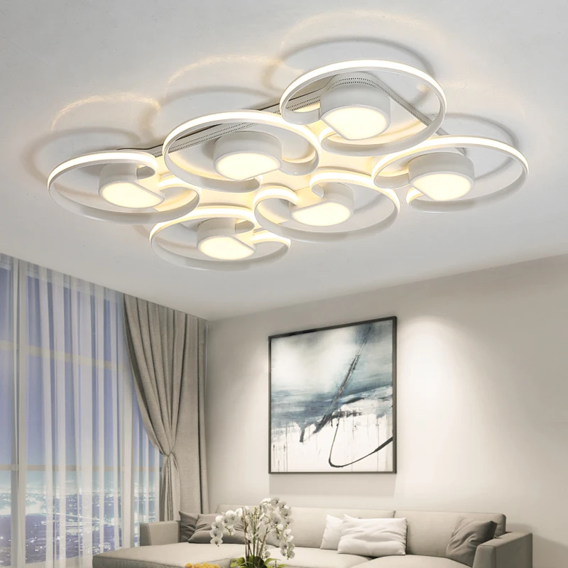 

Nordic Modern Ceiling Lamp LED Plafon Fashion Aluminum Ceiling Lighting Fixtures Lamparas De Techo Rings Luminarias Para Techo