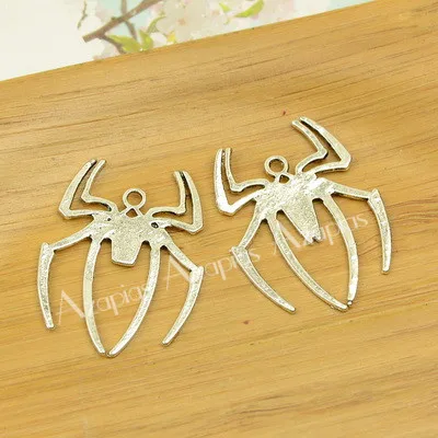 spider web man alloy pendant antique silver charm insect animal jewelry diy accessories fingding Easter Halloween free shipping