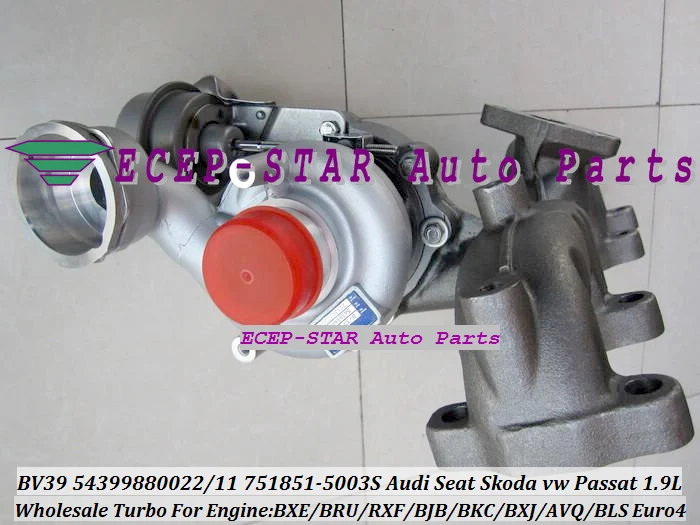 

Free Ship BV39 VTG 22 54399700022 54399700011 751851-0003 751851 Turbo For Audi A3 Altea For VW Caddy Golf Passat BJB AVQ 1.9L