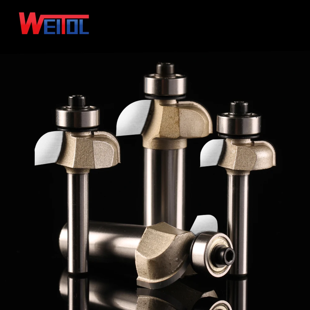 

Weitol1 шт. инструмент для дуговой обрезки с подшипником ЧПУ Гравировальный фрезерный станок триммер Фаска Инструмент для резьбы круглый сверло