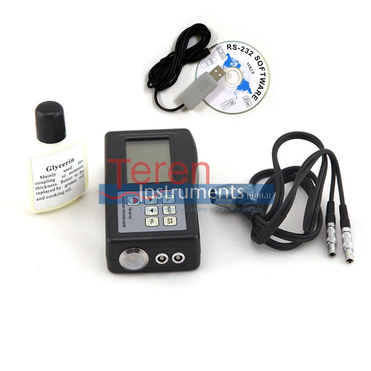 TM8812 TM-8812 + USB, RS-232C data cable with software Ultrasonic Thickness Gauge meter tester with 1.5-200mm,0.06-8inch