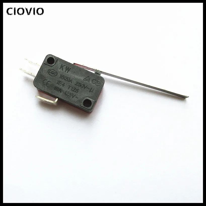 20pcs Micro Switch KW7-9 V-153-1C25 copper point 5A 250V 3 PIN 53MM lever stroke switch CIOVIO