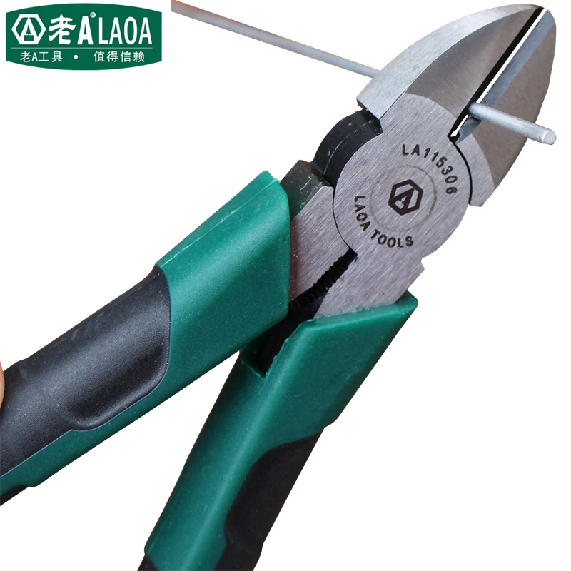 

LAOA 6Inch CR-V Diagonal Pliers Multi Tools Cutting Nippers Electrician Pliers For Cut Steel Metal Wires