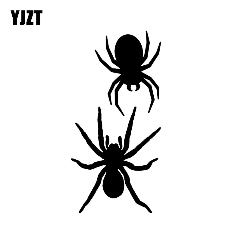 YJZT 7.5*15.1CM Interesting Horror Spider Decor Car Stickers Vinyl Personalized Graphic C12-0969