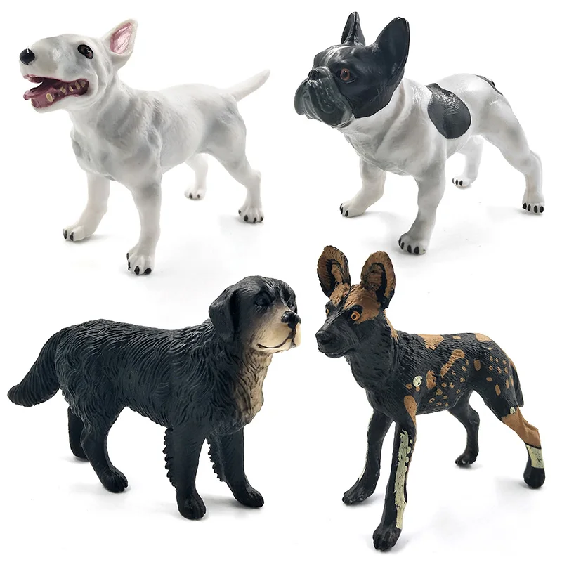 Dalmatian Bulldog Bull Terrier Labrador Siberian husky Dog Animal Model figurine home decor fairy garden decoration accessories