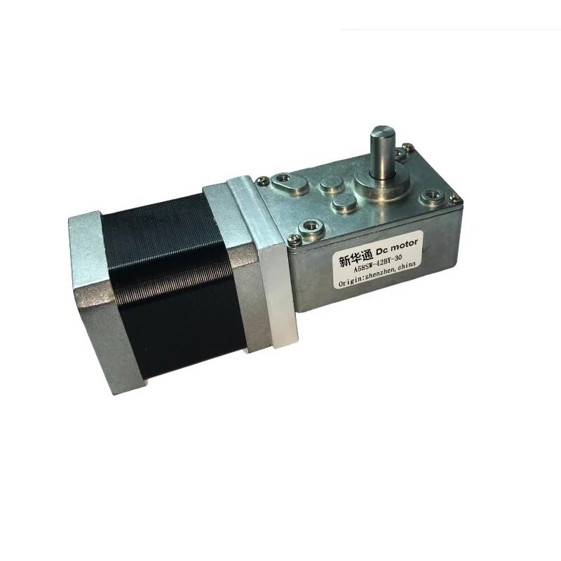 Reinforced 42 stepper motor,A58SW-42BY  12V worm gear motor, 24V high torque motor, 1.5A all-metal gear