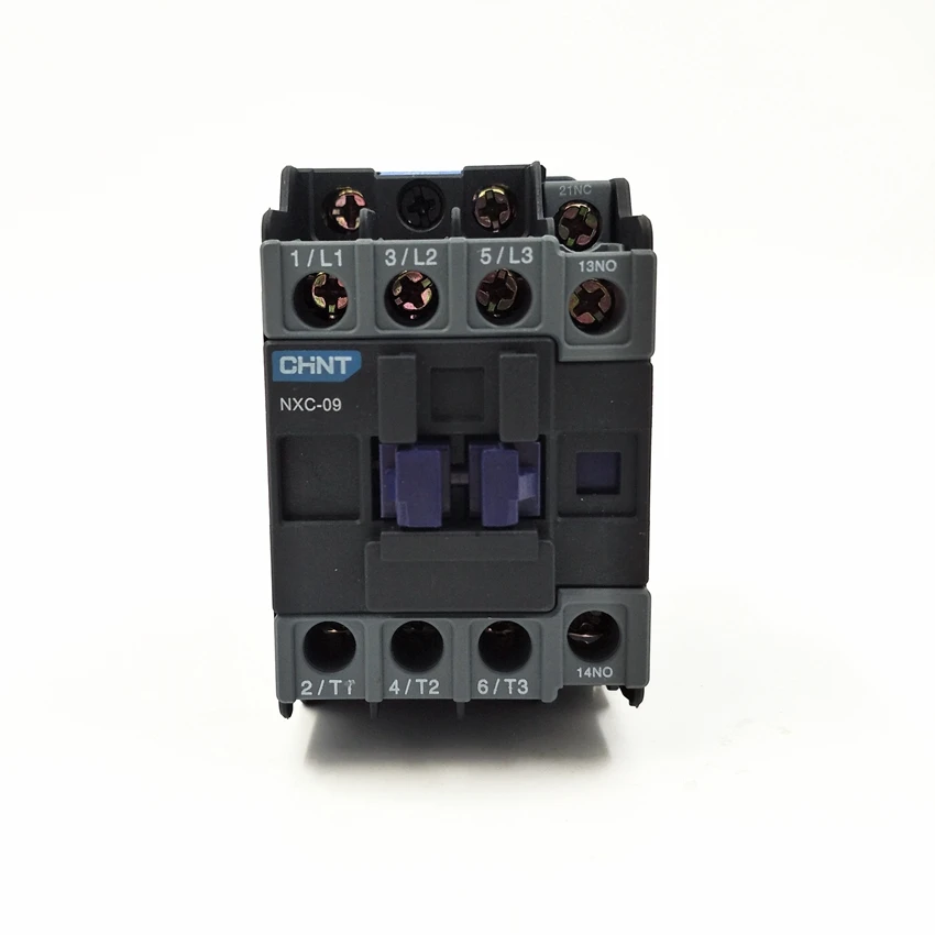 CHINT NXC-09 1NO+1NC AC Contactor 50Hz 9A  Coil Voltage 380V  220V  110V 36V 24V AC Contactor Replace CJX2-0901 And CJX2-0910