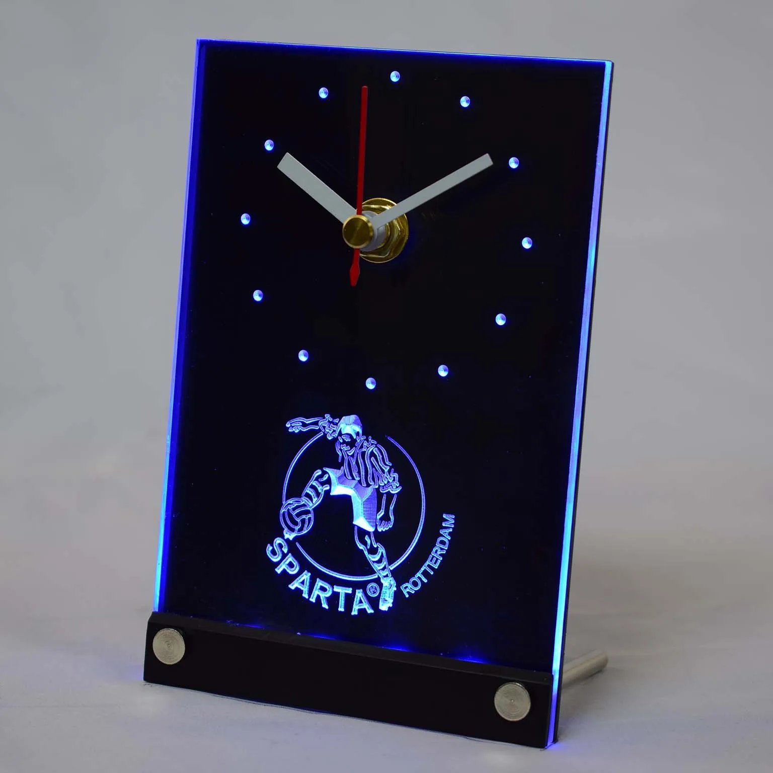 tnc1024 Sparta Rotterdam Eerste Divisie Netherlands Football 3D LED Table Desk Clock