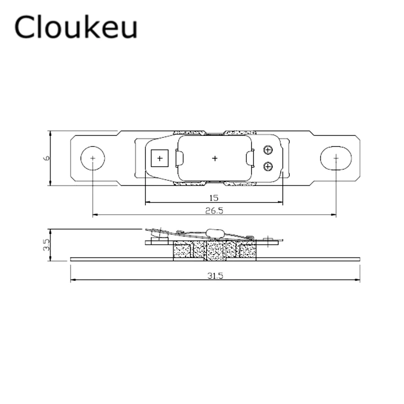 ST-12 80C Normally closed Hair dryer Temperature Switch Thermal control Thermostat 80 Centigrade