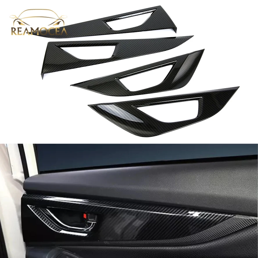 

Reamocea 4Pcs Carbon Fiber Style Inner Door Handle Cover Catch Bowl Panel Trim Sticker For Subaru XV Crosstrek 2018 2019